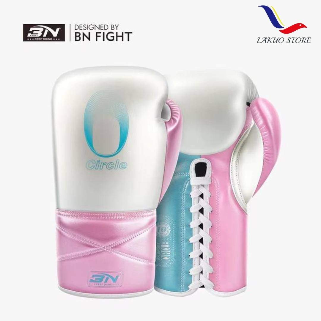 BN BOXING GLOVES CIRCLE  LACE UP METALLIC (Sarung Tinju)