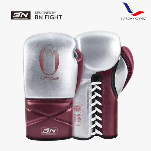 BN BOXING GLOVES CIRCLE  LACE UP METALLIC (Sarung Tinju)