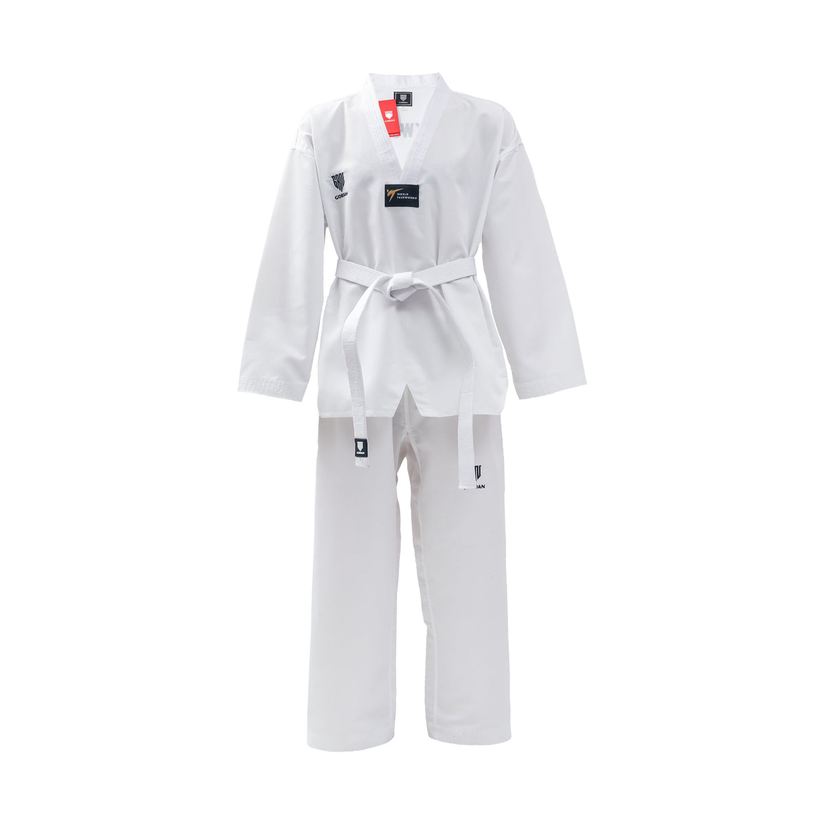 GORDAN DOBOK DIAMOND WHITE COLLAR (Seragam Taekwondo)