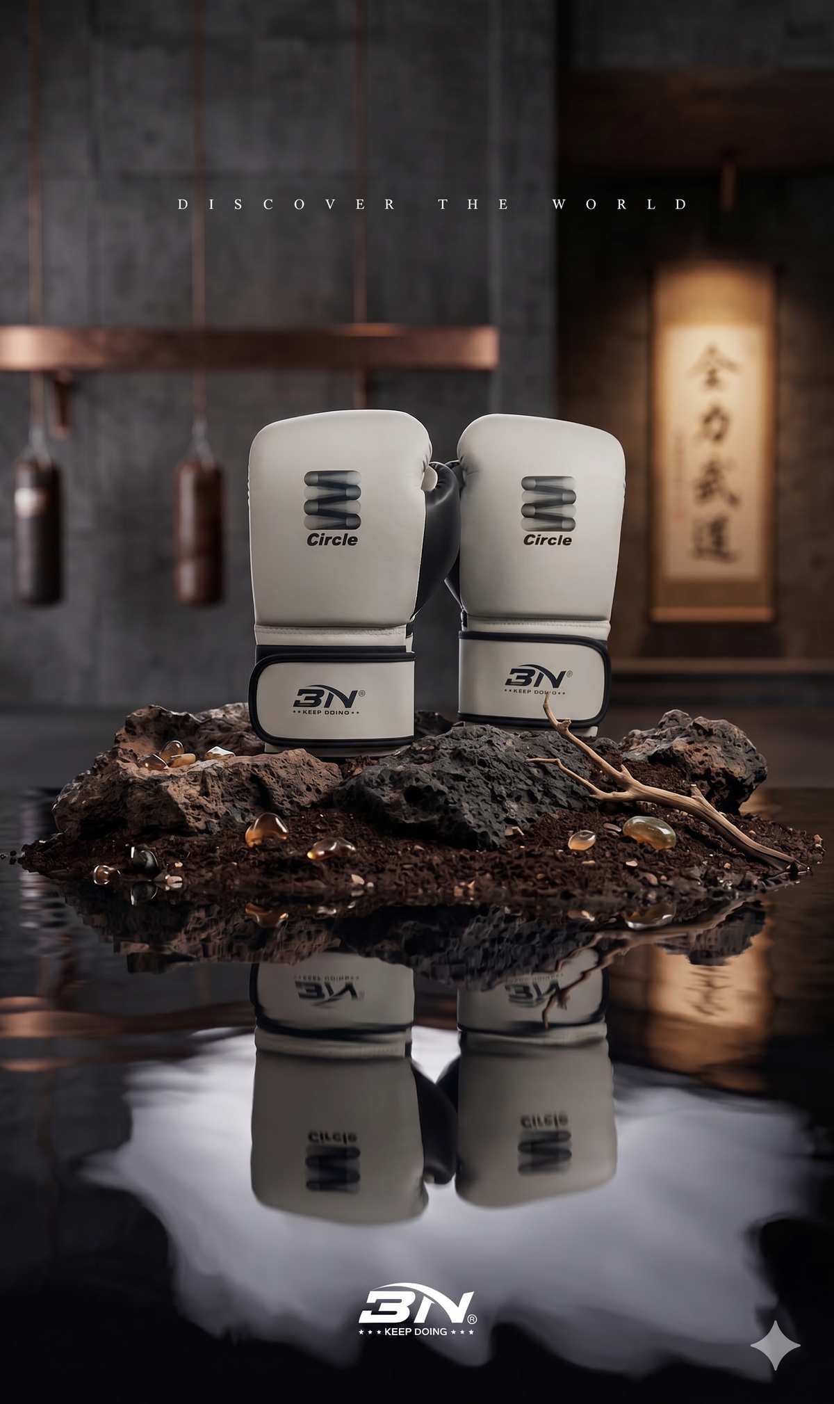 BN BOXING GLOVES CIRCLE (Sarung Tinju)