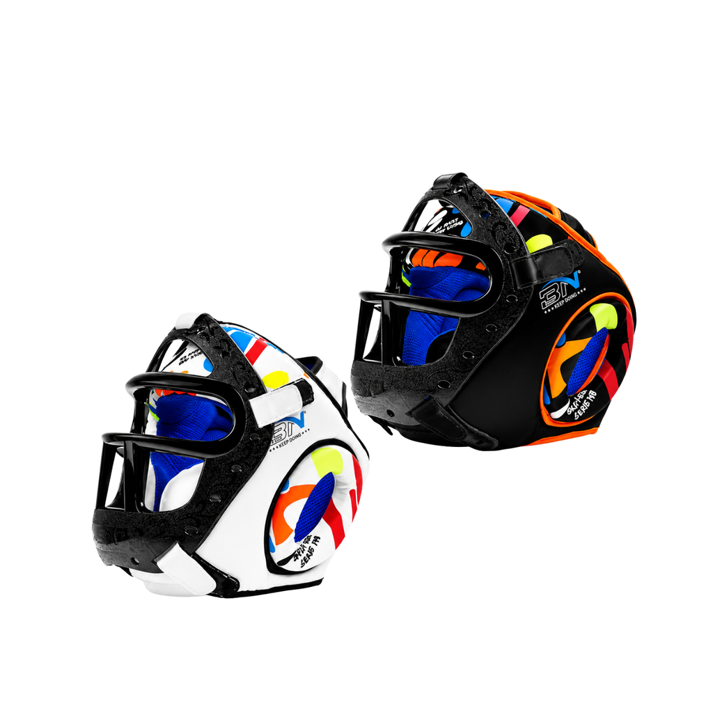 BN HEADGUARD DOODLE WITH MASK (Pelindung Kepala Tinju)