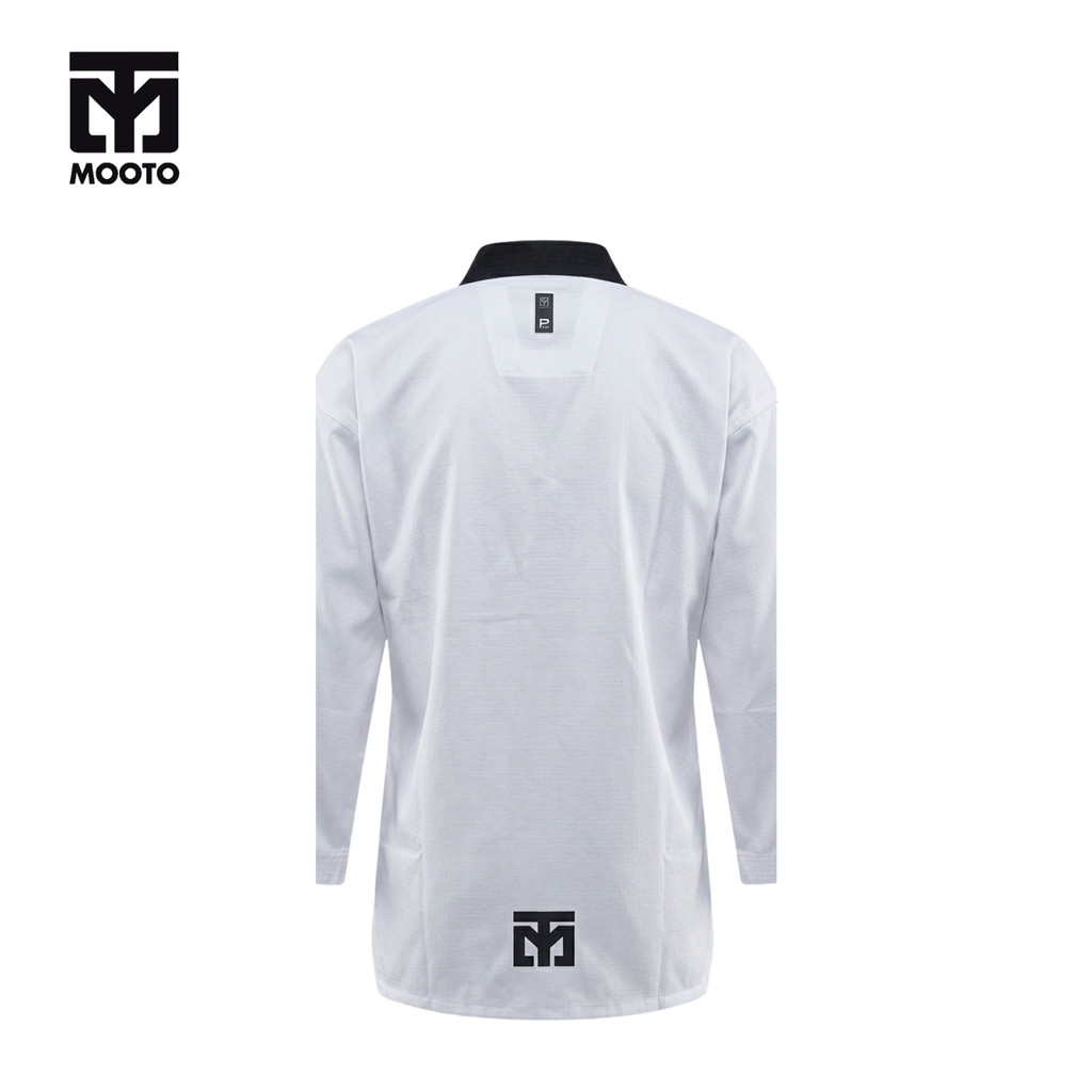 MOOTO DOBOK PRIDE BLACK COLLAR (Seragam Taekwondo)