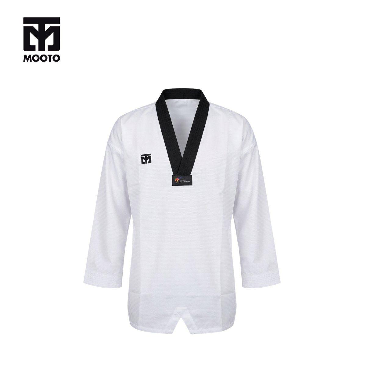 MOOTO DOBOK BASIC BLACK COLLAR (Seragam Taekwondo)