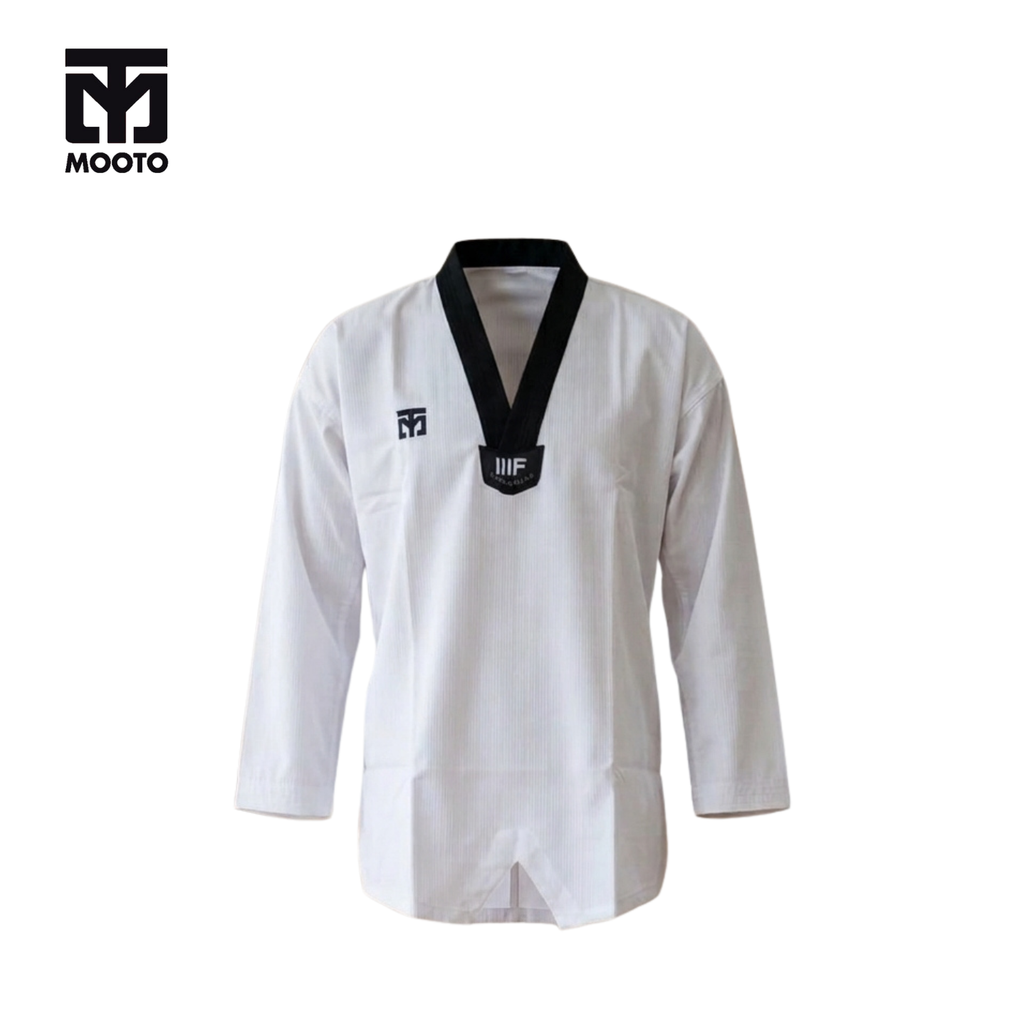 MOOTO DOBOK IIIF BLACK COLLAR (Seragam Taekwondo)