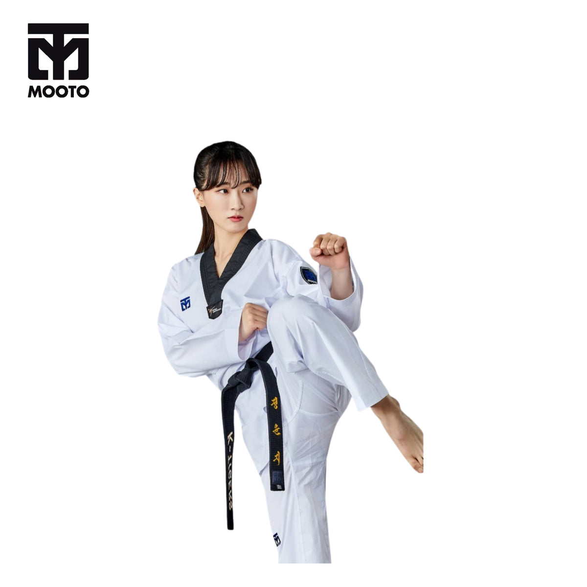MOOTO DOBOK EXTERA 6 BLACK COLLAR (Seragam Taekwondo)