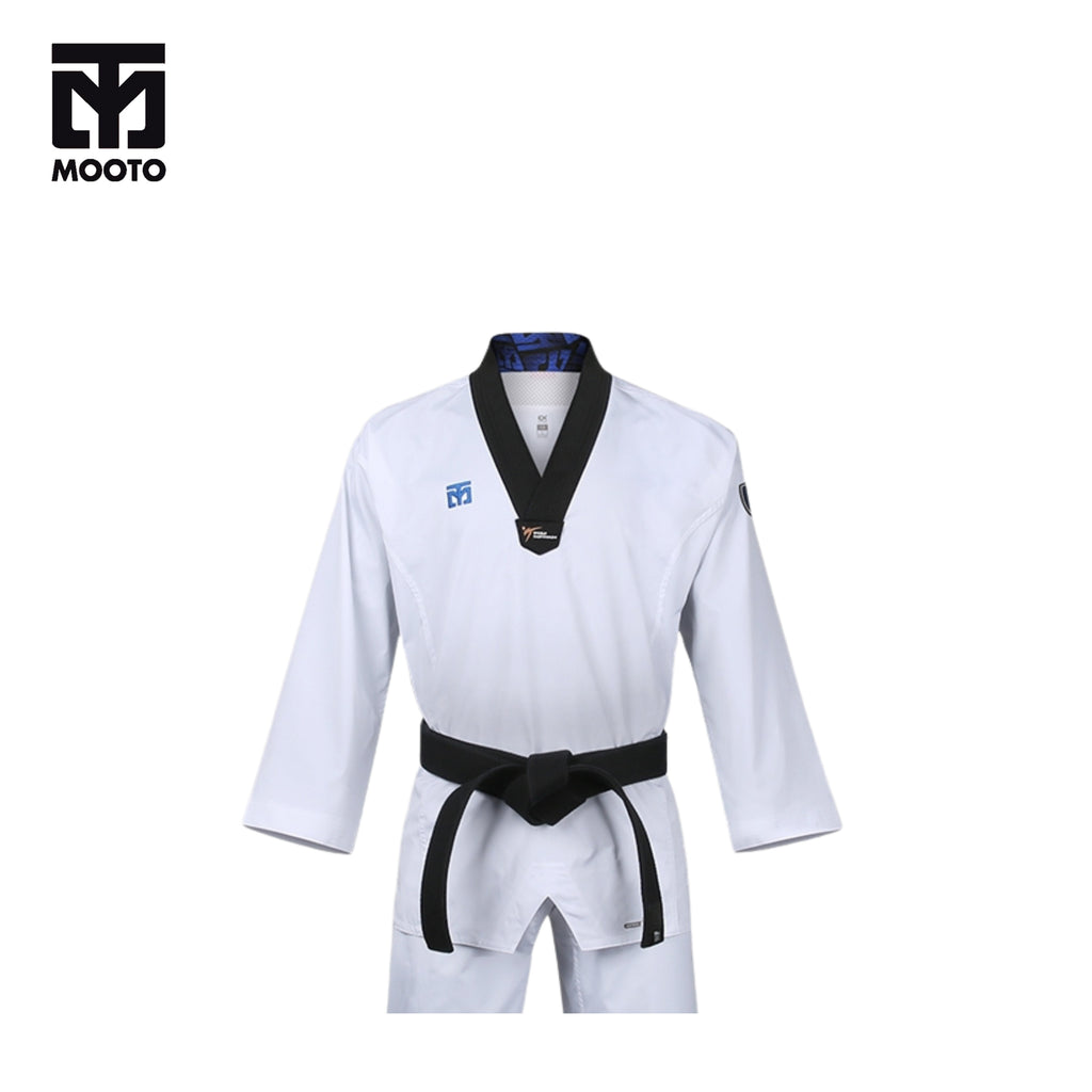 MOOTO DOBOK EXTERA 6 BLACK COLLAR (Seragam Taekwondo)
