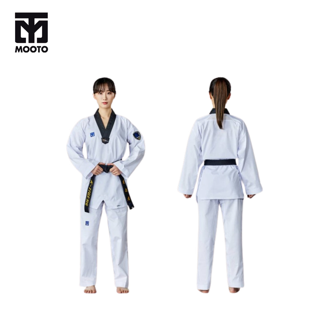 MOOTO DOBOK EXTERA 6 BLACK COLLAR (Seragam Taekwondo)
