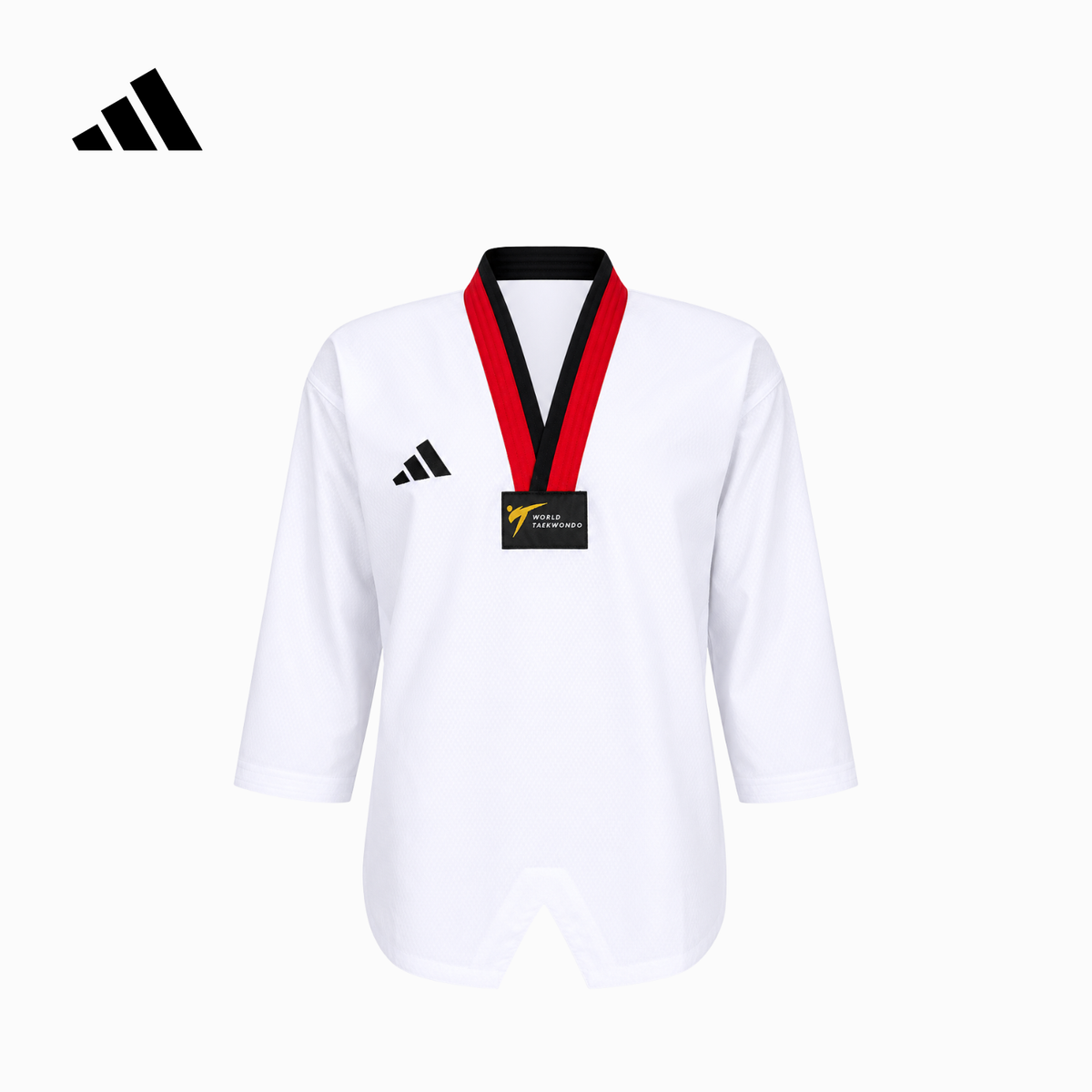 ADIDAS DOBOK ELITE FIGHTER RED-BLACK COLLAR (Seragam Taekwondo)