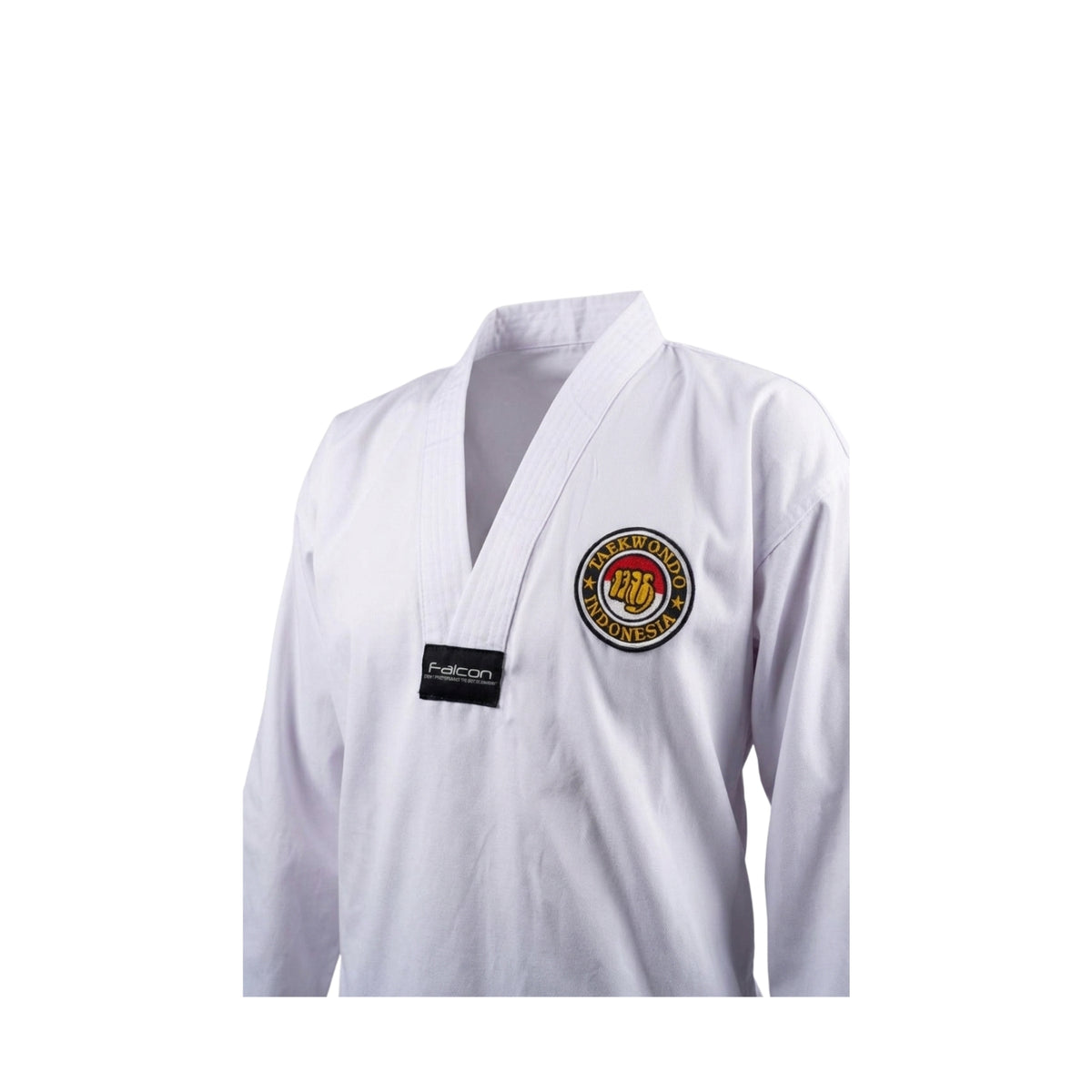 FALCON DOBOK BASIC RED-BLACK COLLAR (Seragam Taekwondo)