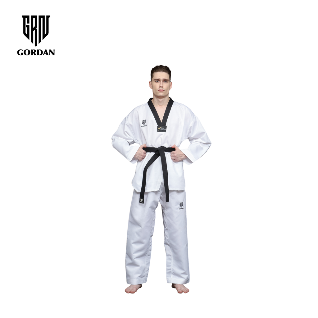 GORDAN DOBOK DIAMOND BLACK COLLAR (Seragam Taekwondo)