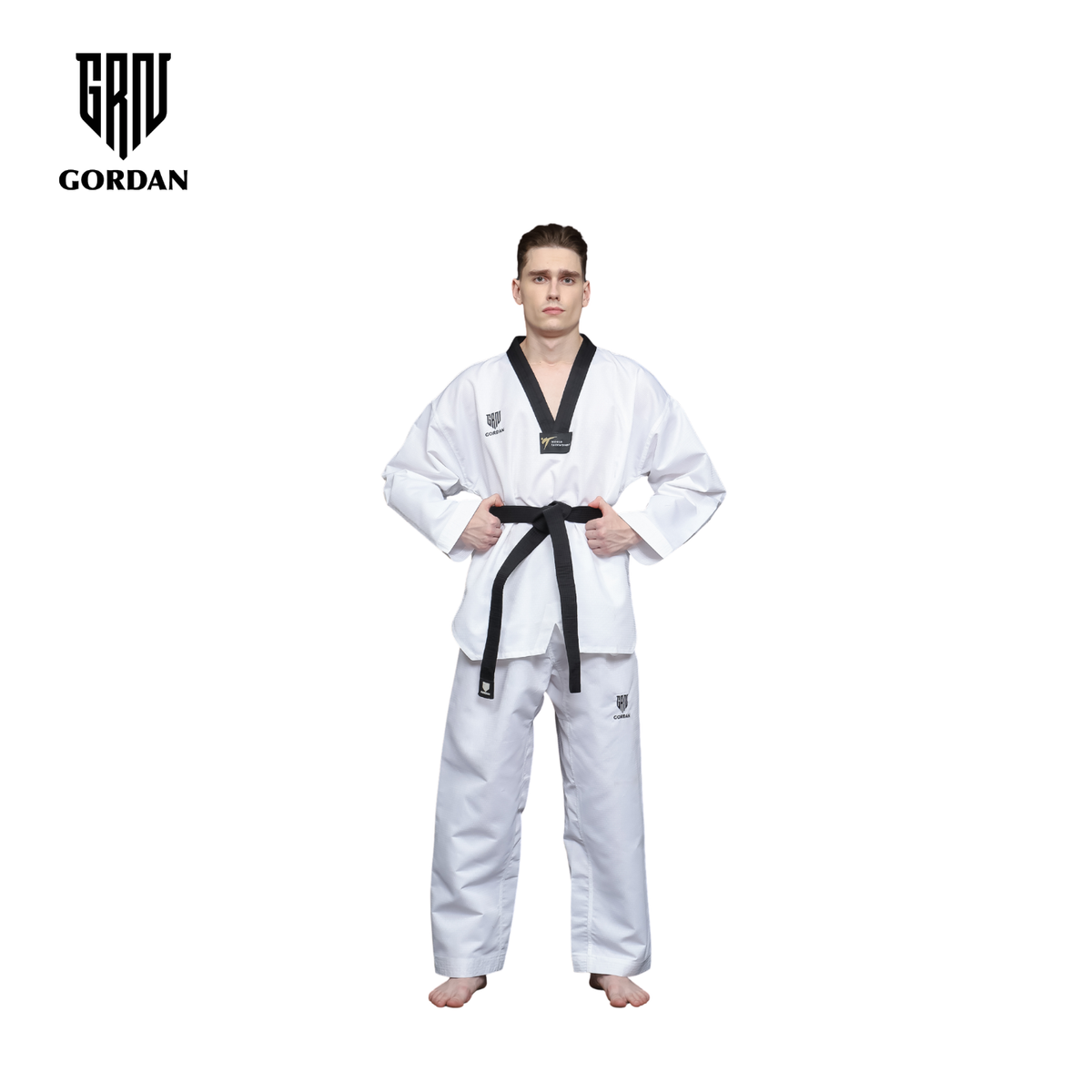 GORDAN DOBOK DIAMOND BLACK COLLAR (Seragam Taekwondo)