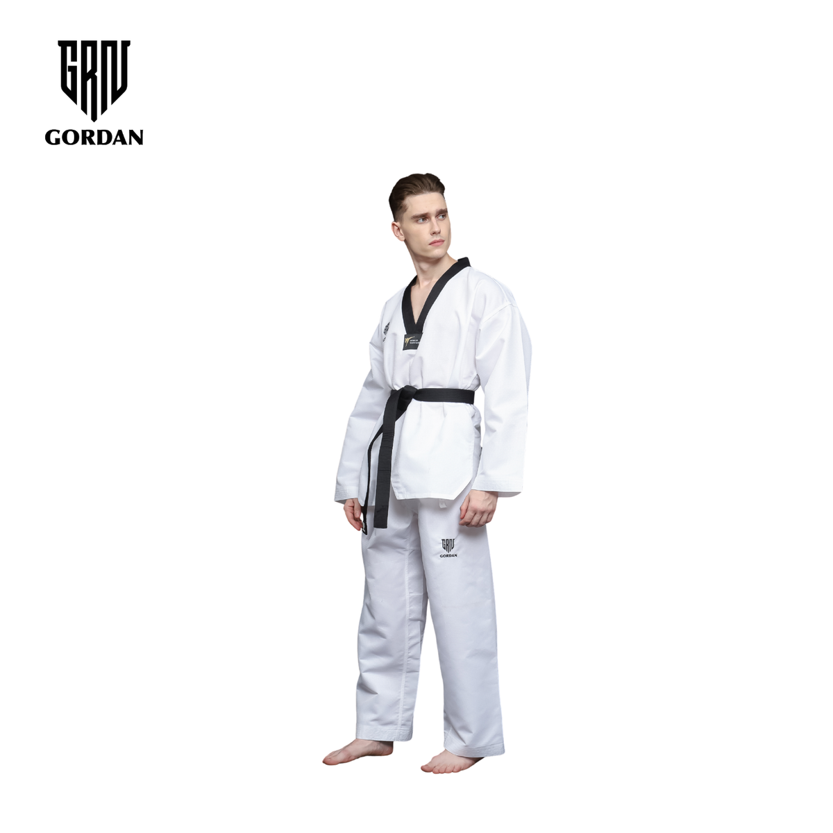 GORDAN DOBOK DIAMOND BLACK COLLAR (Seragam Taekwondo)