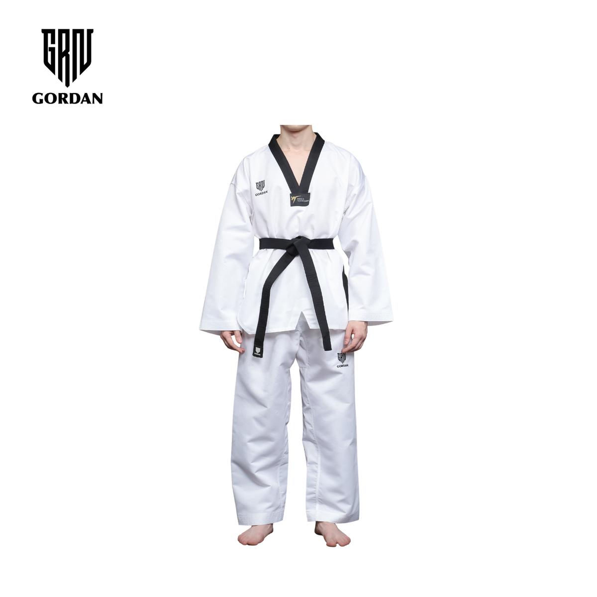 GORDAN DOBOK DIAMOND BLACK COLLAR (Seragam Taekwondo)