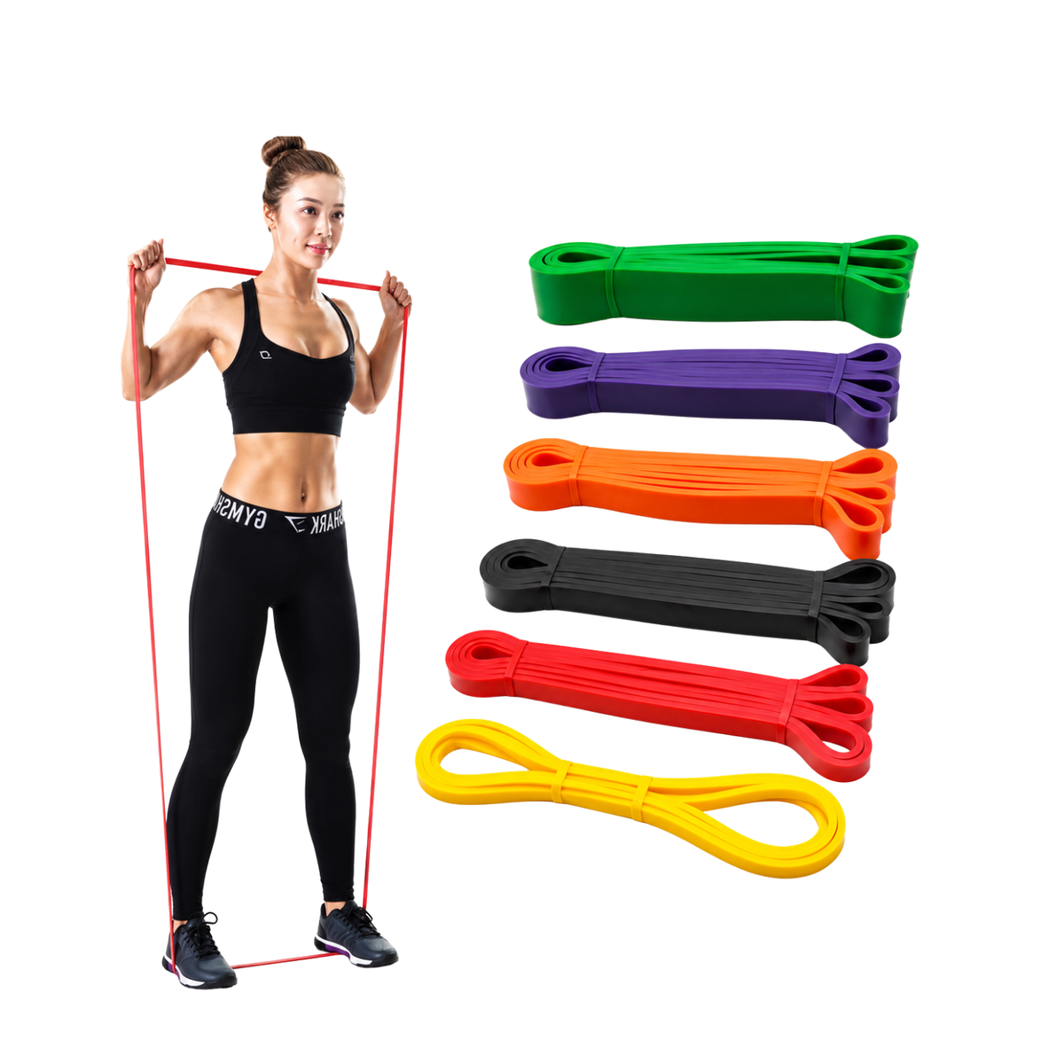 LONG RESISTANCE BAND (Karet Fitnes / Gym / Yoga)