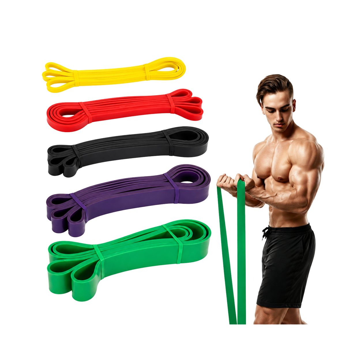LONG RESISTANCE BAND (Karet Fitnes / Gym / Yoga)